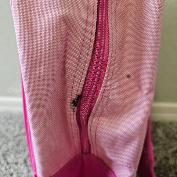 Vintage Hello Kitty Backpack 2006 Pink Satin Glitter Embroidered Sanrio FLAWS - Picture 11 of 12